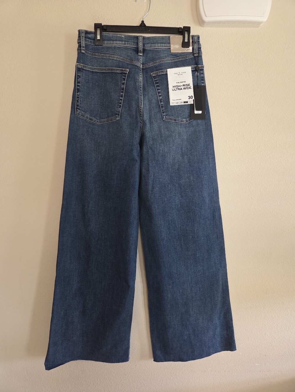 Rag & Bone Flexi Sofie Wide Leg Jeans Size 30 NWT $278 Willow - Picture 4 of 13